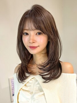 ロンドエニカ 大宮(Lond enika) 暗めカラー/レイヤーカット/マロンベージュ/くすみベージュ/大宮