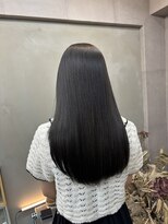 ファビ 渋谷(Fab)&nbsp;くびれヘア/暗めカラー/アプリコットオレンジ/縮毛矯正