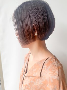 モリオフロムロンドン 原宿本店(morio from London) 【morio原宿】前下がりボブ 前髪なし