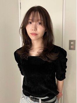 柔らかい質感を叶えるお顔まわりのカットが得意＊全体の長さはそのままに印象をガラッと変えられる◎