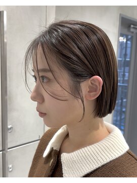 ヘアスペース リズム グリーン(Hair space Rizm green) 切りっぱなしボブ