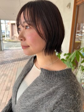 ハル 泉中央(hal) レイヤーボブ/ブラウン/hal泉中央