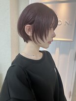 カモン(CAMON) ワインレッド#レイヤーボブ#ショート