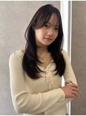 面長さんおすすめ！レイヤーカット 韓国ヘア r