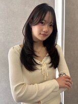 ミレバイジェニー (mirae by geny) 面長さんおすすめ!レイヤーカット 韓国ヘア r