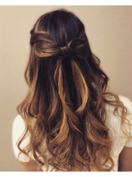 ヘアセットサロン ミント(Hair set salon MINT) リボンハーフアップ♪