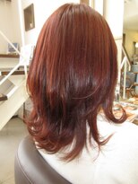 コアフィールフィス(COIFFURE fils)&nbsp;【見附・今町】オレンジ ウルフボブ【M3D】