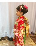 【下北沢*I'll b hair*】七歳の七五三可愛いモダンな着物ヘア