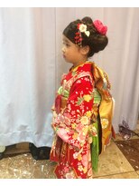 アイルビーヘア(I'll b hair) 【下北沢*I'll b hair*】七歳の七五三可愛いモダンな着物ヘア