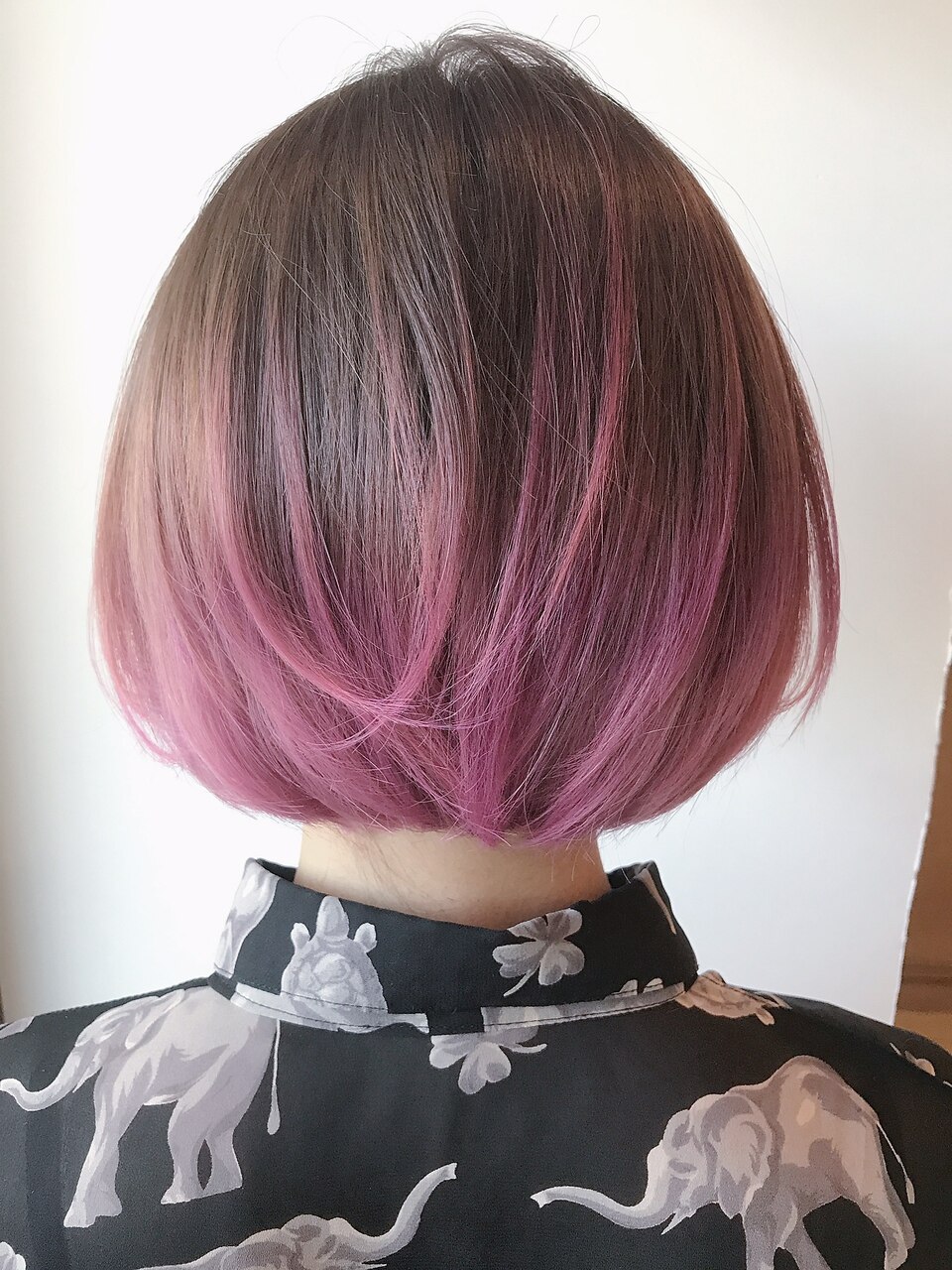 ピンクグラデーションボブ：L062787413｜ホットペッパービューティー