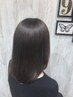 潤い縮毛矯正(カット無し)＋ナノスチームTR 