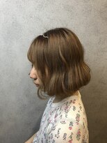 ヘアサロンエム 川越(HAIR SALON M)&nbsp;外ハネボブ/アッシュブラウン/ネオウルフ/デザインカラー