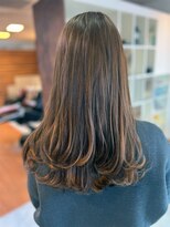 アークスヘアー&nbsp;大人可愛いダブルカラーミルクティアッシュデザインカラー透け感