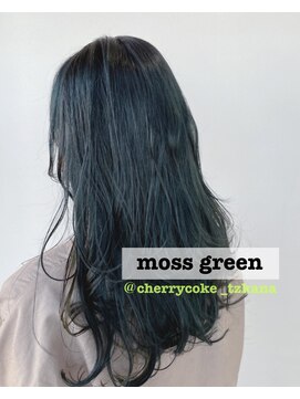 チェリーコーク(HAIR CHERRY COKE) モスグリーン×ピスタチオピンク