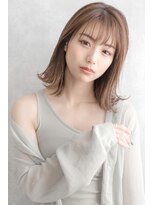 エレノア 池袋店(Eleanor)&nbsp;オリーブアッシュ　切りっぱなしミルクティーボブ