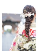 成人式に!編み下ろしアレンジ