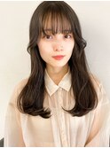 20代30代大人かわいい韓国風スタイルＣカール内巻きロング