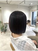 20代～30代前が似合わせカットシンプルストレートボブ［仙台］