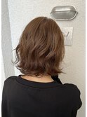 柔らかと透明感のあるボブ【透明感アッシュブラウン】
