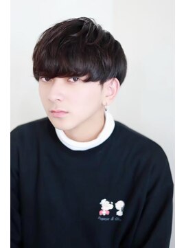 ソイクフ(SOY KUFU) MEN’S HAIR マッシュパーマアッシュブラックカルマパーマ