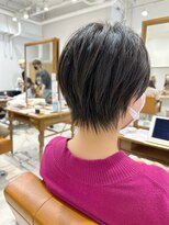 ネイロ 錦糸町(NeiRo)&nbsp;魅力倍増カールセミディシアーカラーダークアッシュショートヘア