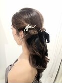 綺麗めハーフアップ