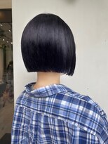 ヘアーメイクパウダー 天王寺寺田町店(Hair make powder)&nbsp;大人可愛い20代30代小顔◎パツッとボブ×ミニボブブルーブラック