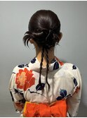 浴衣着付け/ヘアセット/カチモリヘア/目黒