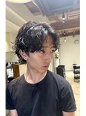メンズパーマ ツイスパ 波巻き フェード