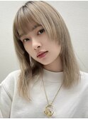 ボブディオリーブベージュ髪質改善縮毛矯正フェイスレイヤー