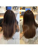 艶髪縮毛矯正Before/After