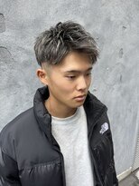 メンズグルーミングナンバーナイン(MEN'S GROOMING NUMBER NINE)&nbsp;ホワイトメッシュ/アップバング/@n9_shunya