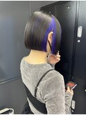 #ミニボブ×アンブレラカラー/青紫