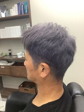 カットインアルファ メンズシルバーヘアー