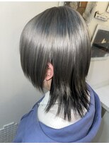 ボアビューティオリジナルアート boa beauty original art #ウルフカット #逆インナーカラー #シルバーカラー