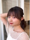 韓国カット/韓国ヘア/顔周りカット/前髪カット/小顔