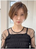 ウェーブミディアム似合わせカットメルティカラーショート/大宮