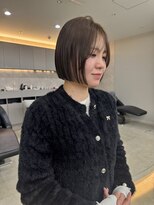 ジーナ 吉祥寺(Zina)&nbsp;【山崎あゆみ】ミニボブ　オリーブグレージュ