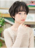 ■黒髪フェザーショートマッシュルームヘア308-2志木20代30代