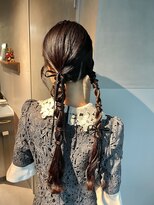 シャルムバイケンジ(Charm.by KENJE)&nbsp;【ツインポニーテール】結婚式/銀座/ヘアセット/アレンジ