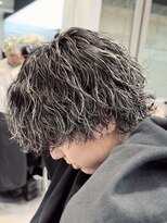 フィフスパーク(fifth PARK) メンズハイライトメンズメッシュ縦落ちパーマシャドウパーマ