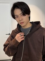 トリッカ シブヤ(TRICCA SHIBUYA)&nbsp;メンズカットパーマニュアンス毛流れセンターパートアップバング