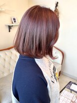 ディーヴァヘアーエズ(DIVA hair Eze)&nbsp;暖色系◎ピンクカラー×ボブ