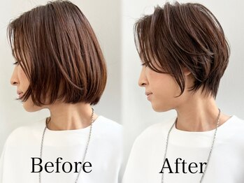 AUTHO 目黒店【４月11日 OPEN （予定）】の写真/【ショートやボブにしたい方必見】繊細な似合わせカットで、周りと差がつくショートスタイルを叶えます。