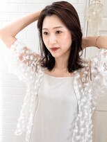 ユイマァル 岡山(YUIMARL) 倉敷レイヤーカット20代30代40代ブラウンカラー前髪顔周りカット