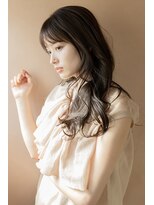 キネン バイ ツリー 宇都宮(kinen by tree)&nbsp;オリーブグレージュ韓国風巻き髪フェイスレイヤーラフウェーブ