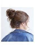お団子ルーズアレンジ