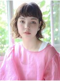 ハーフカール重めボブ　2