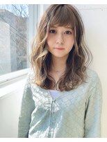 ラボヌールヘアーレーヴ 池袋店(La Bonheur hair reve) 柔らかベージュカラー×セミディスタイル☆