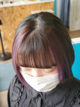 キキヘアメイク(kiki hair make) しんや【パープルカラー】